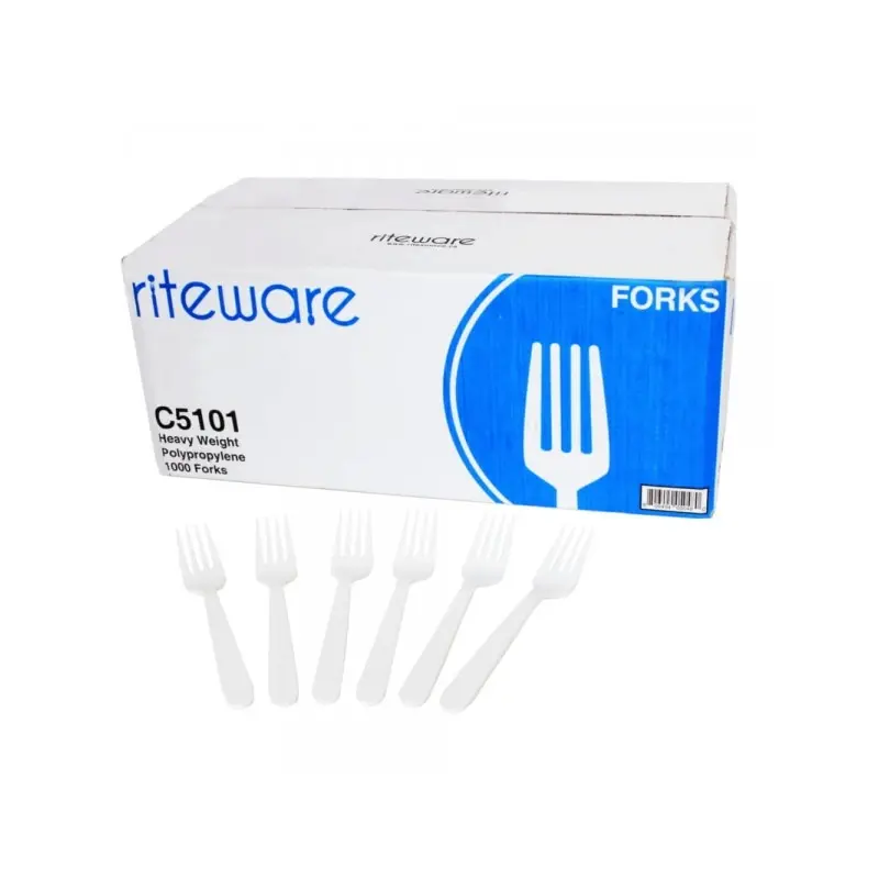 [CUTR011] Riteware - Plastic Forks - Heavy Weight - 1000/Case