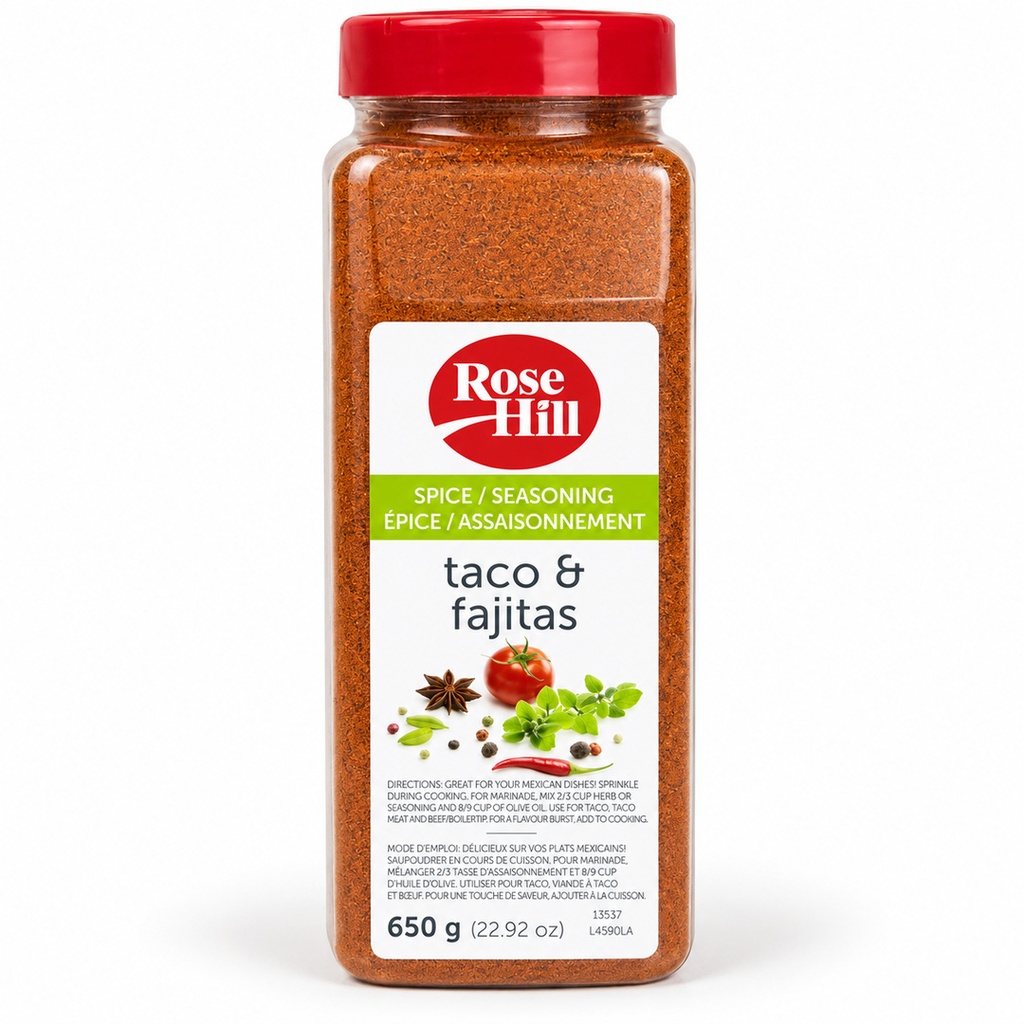 Rose Hill - Taco and Fajitas Seasoning - 650g - Each