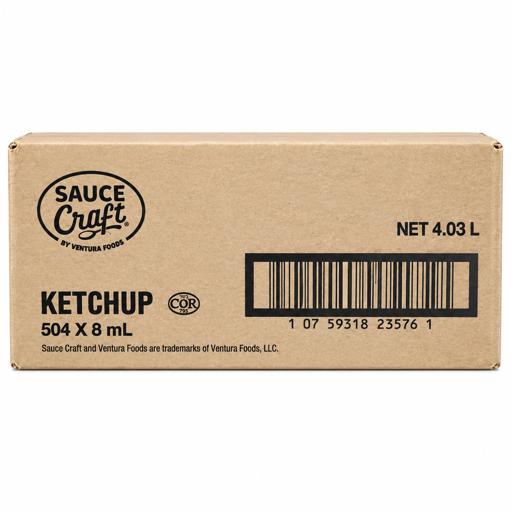[sauc12] Sauce Craft - Tomato Ketchup Sachet - 504 x 8ml - Case