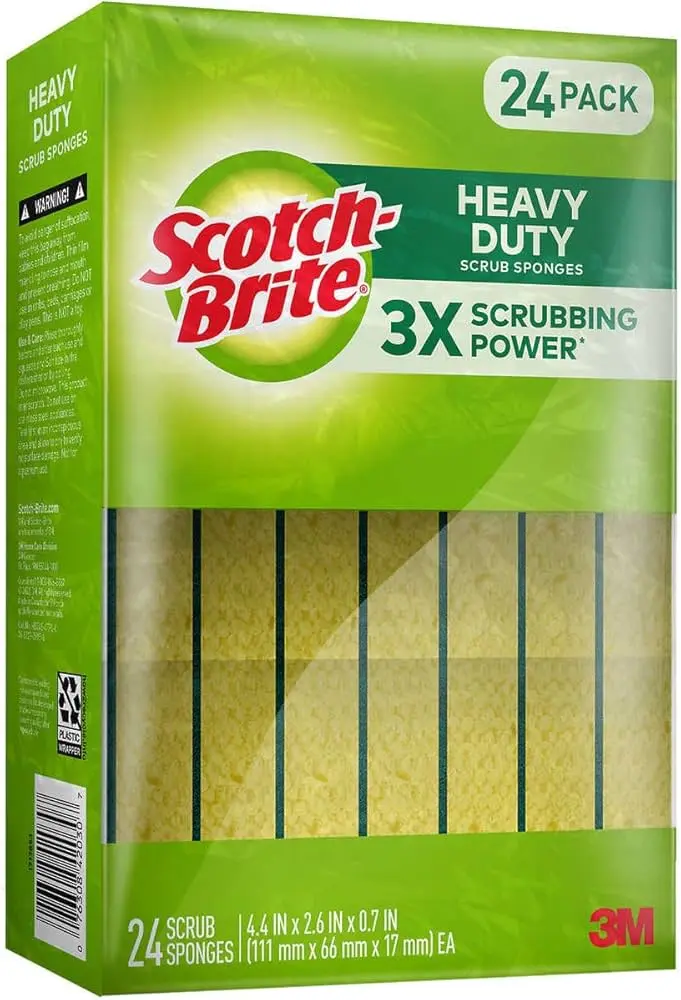 Scotch Brite - Heavy Duty Scrub Sponges (1 x 24pc)