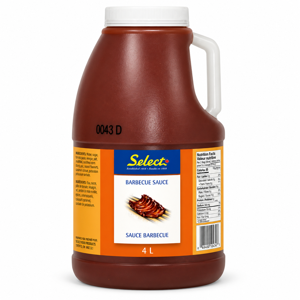 Select - BBQ Sauce Bottle 4L - Each