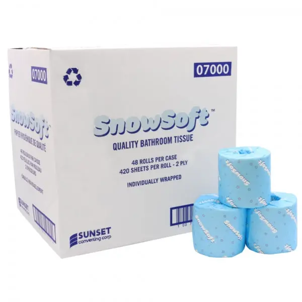 Snowsoft - 2-Ply Bathroom Tissue - 420 Sheets - 07000 - 48 Rolls/Case