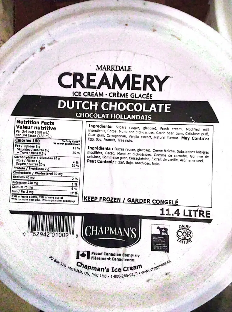 St. Clair - Chocolate Ice cream Bucket (1 x 11.4L)