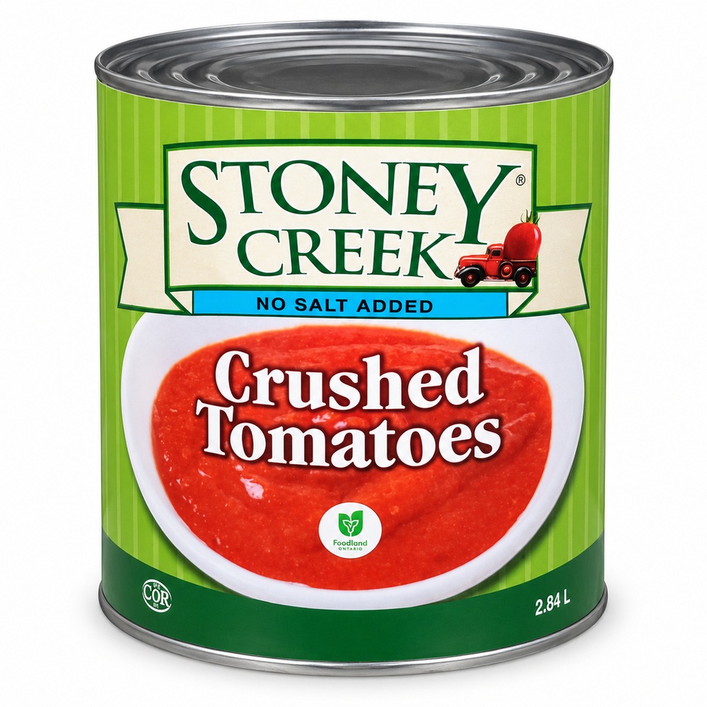 [CANS011-6] Stoney Creek - Crushed Tomatoes - No Salt Added - 6 x 2.84L - Case