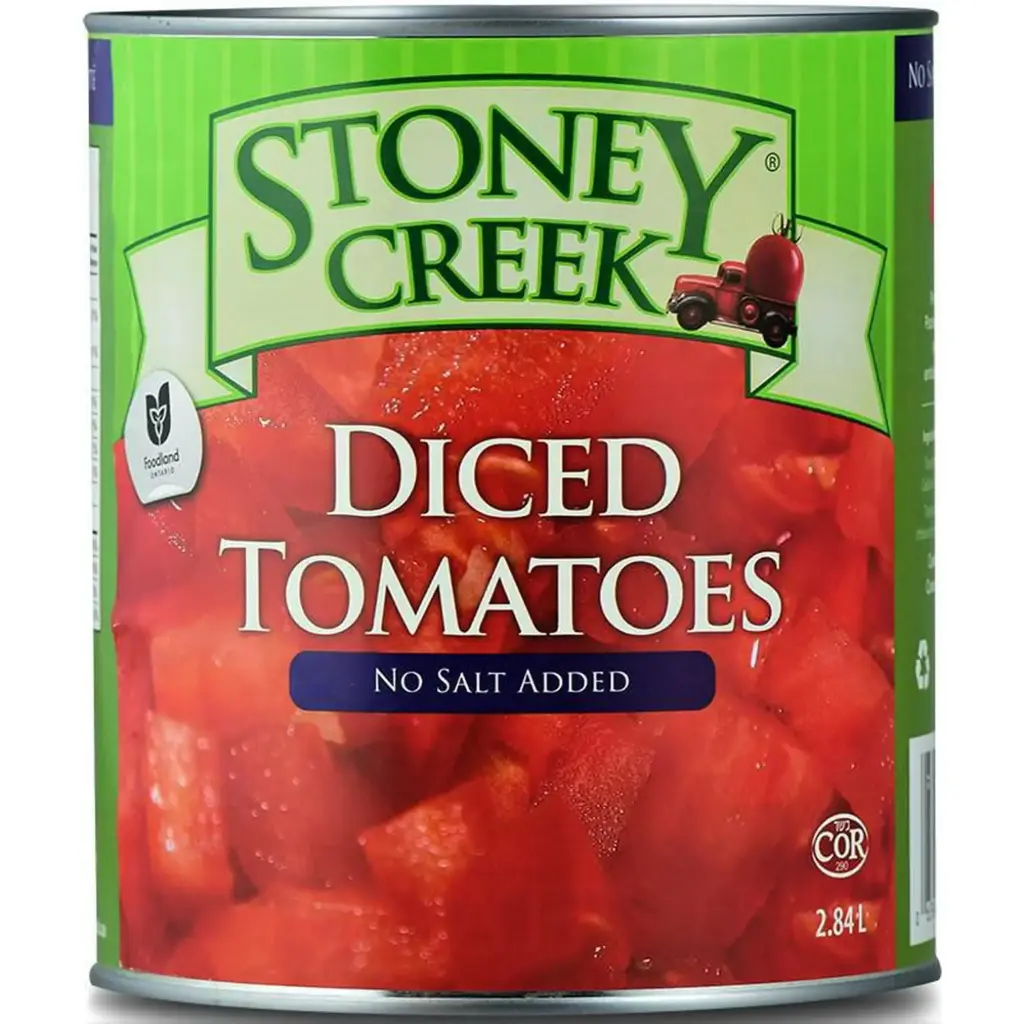 Stoney Creek Diced Tomatoes - No Salt Added (1 x 2.84L)