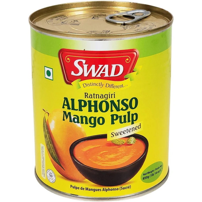 Swad Alphonso Mango Pulp - Sweetened (24 x 850g)