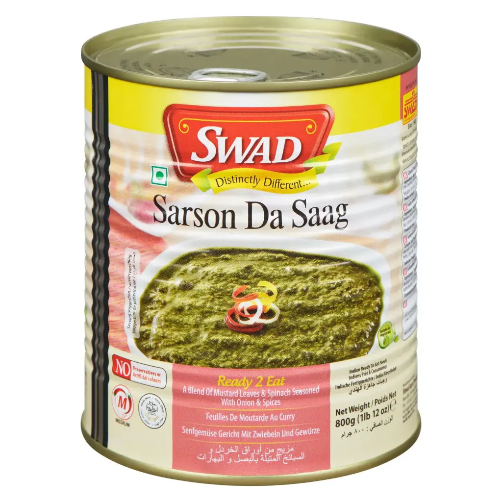 [CANS005-12] Swad - Sarson Da Saag - 12 x 800g - Case