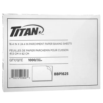 Titan - Parchment Paper Baking Sheets - 16.4" x 24.4" -  1000pcs - Pack