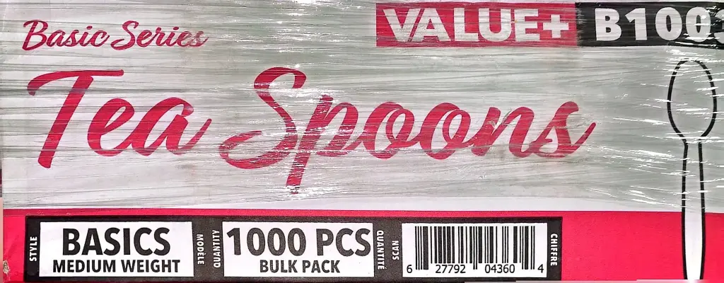 Value+ Tea Spoon Basics - Medium Weight -1 x 1000pc