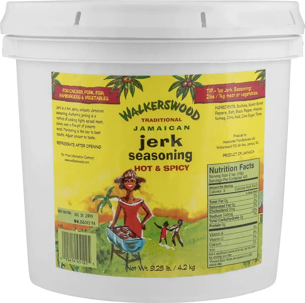 Walkerswood Jerk Seasoning Hot & Spicy (1 x 4.2kg)