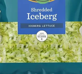 Salads Iceberg Shredded Lettuce - USA (4 x 5lb)