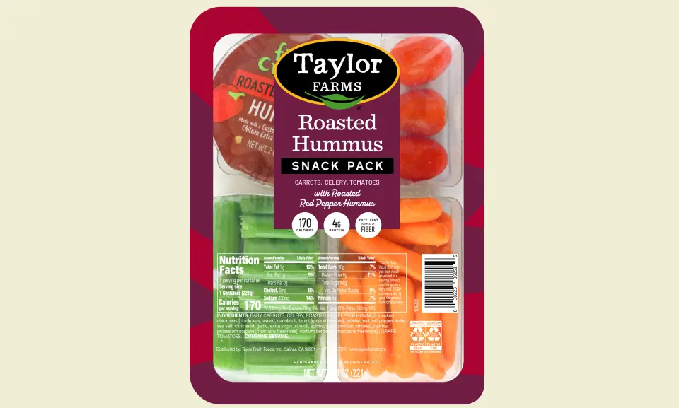 Salads TF Snackpack RRR Hummus Salad - USA (6 x 7.8oz)