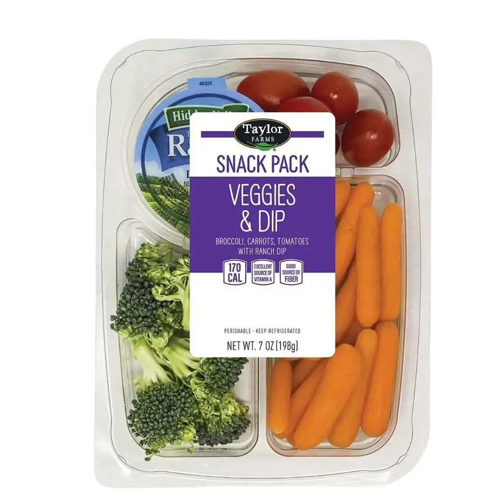 Salads TF Snackpack Veggies Salad with Dip - USA (6 x 7oz)
