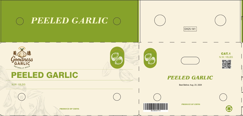 PGARP - ON Peeled Garlic Box - 6X3LB
