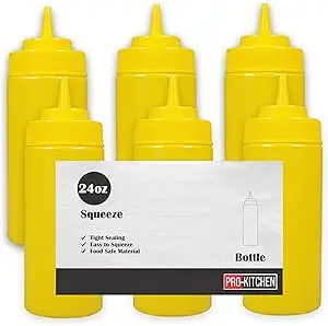 PRO KITCHEN 24OZ SQUEEZE BOTTLES-6x1