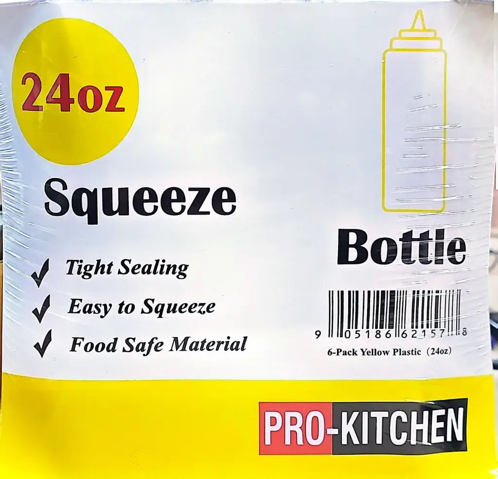 SQUEEZE BOTTLE YELLOW 24 oz (1X6)