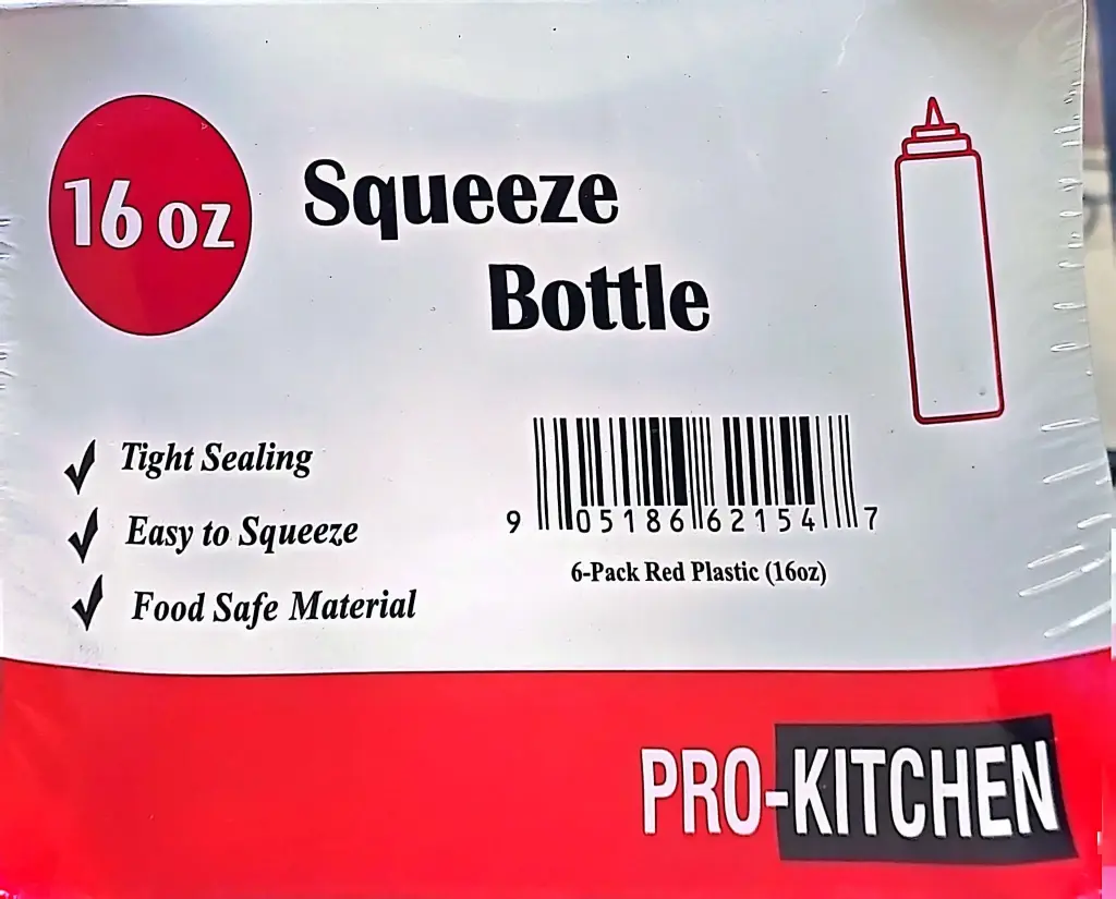 SQUEEZE BOTTLE RED 16 oz (1 X6 )