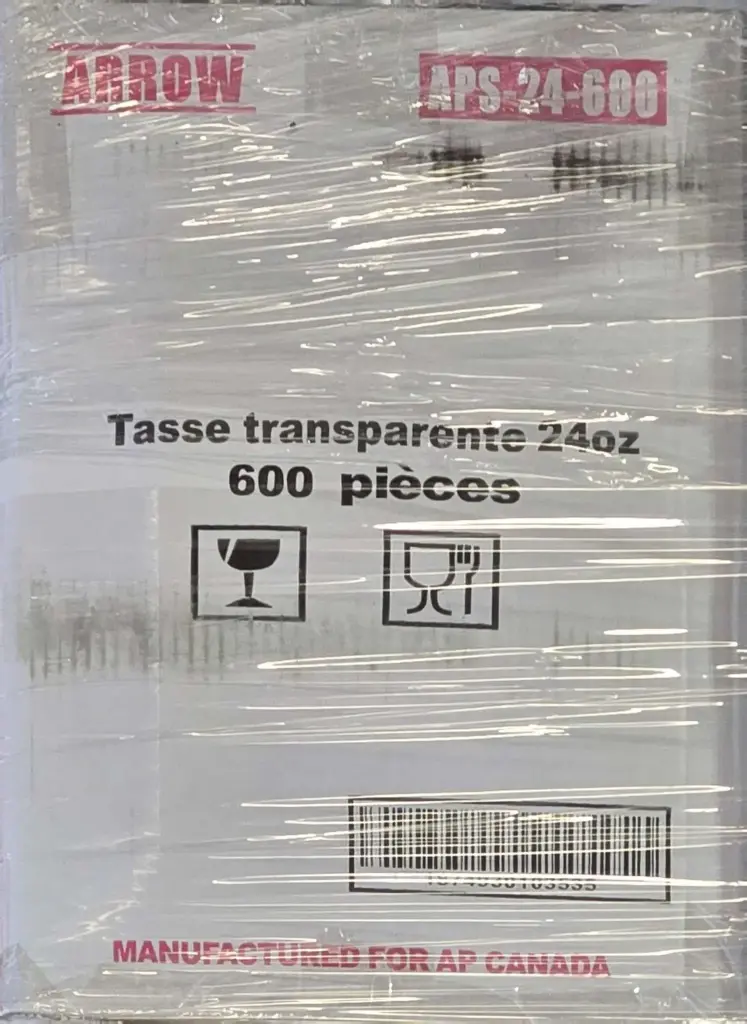 ARROW APS24 600 CLEAR CUP 24 oz