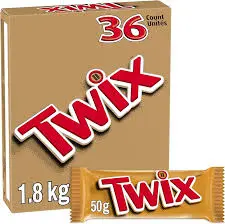Twix - Chocolate Bars - 36x50g  - Pack