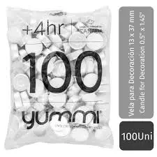 YUMMI UNSCENTED CANDLE-1X100