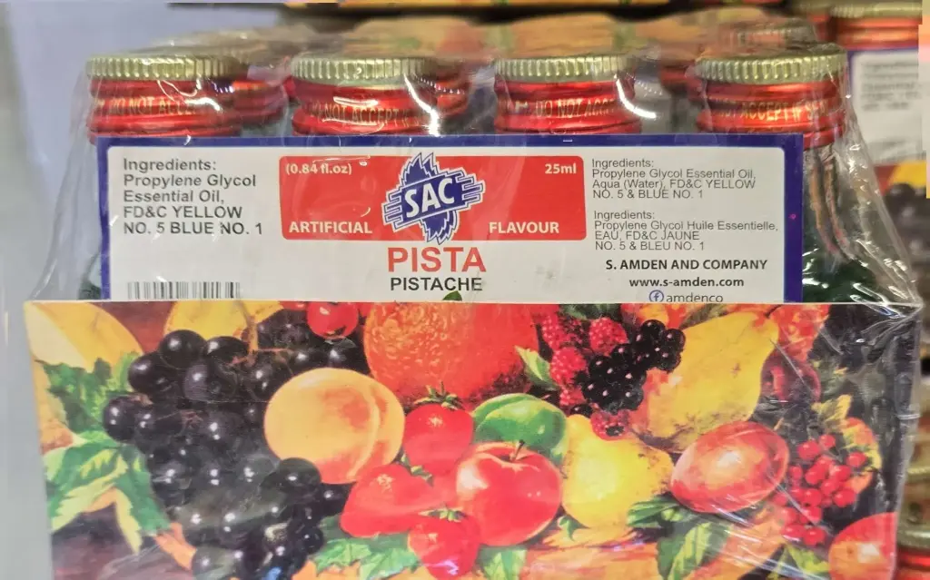 SAC Pista Essence ARTIFICIAL FLAVOUR-1X12-25ML