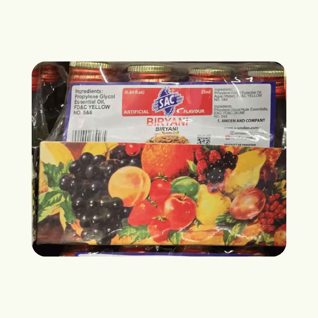 SAC - Biryani Essence Artificial Flavour - 12 x 25 ml - Pack