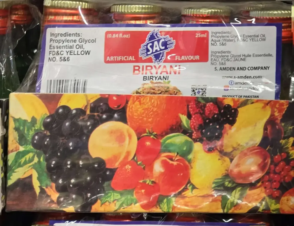 SAC - Biryani Essence Artificial Flavour - 12 x 25 ml - Pack