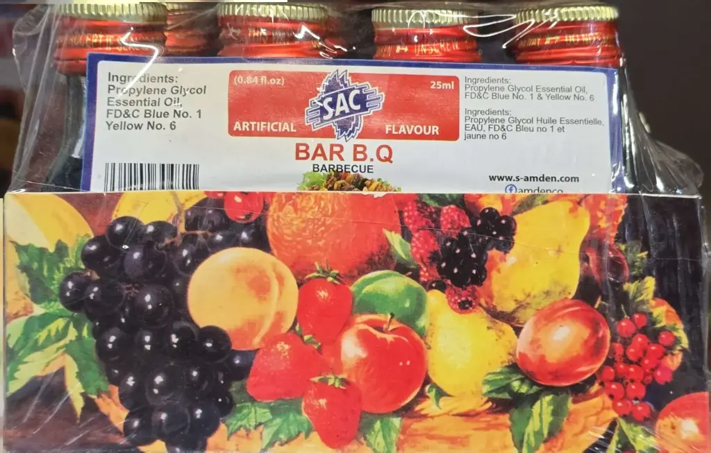 SAC BBQ Essence Artificial Flavour - 12 x 25 ml