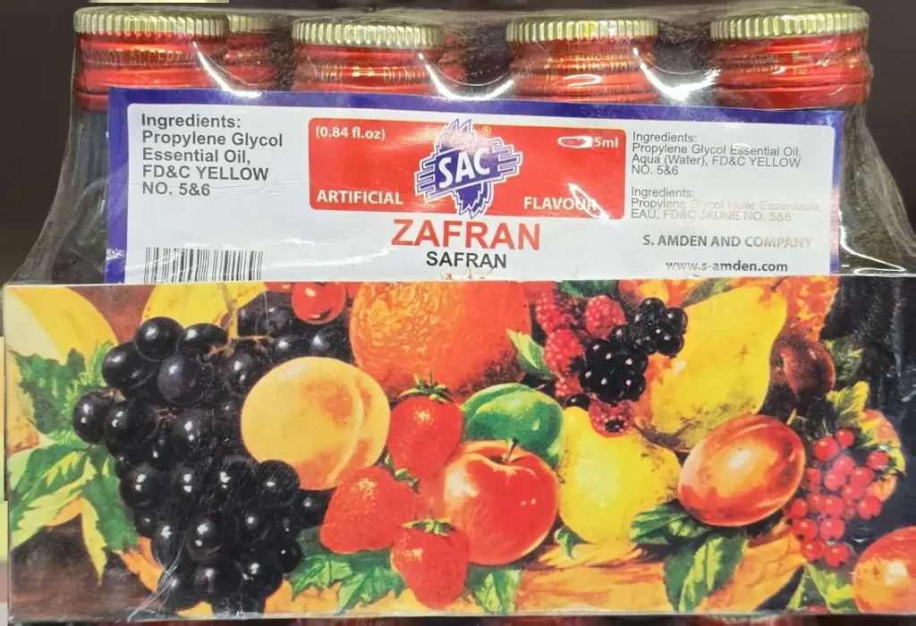 SAC ZAFRAN ARTIFICIAL FLAVOUR-1X12-25ML