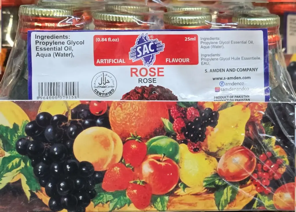 SAC ROSE ARTIFICIAL FLAVOUR-1X12-25ML