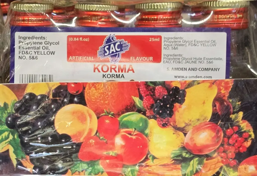 SAC KORMA- ARTIFICIAL FLAVOUR-1X12-25ML