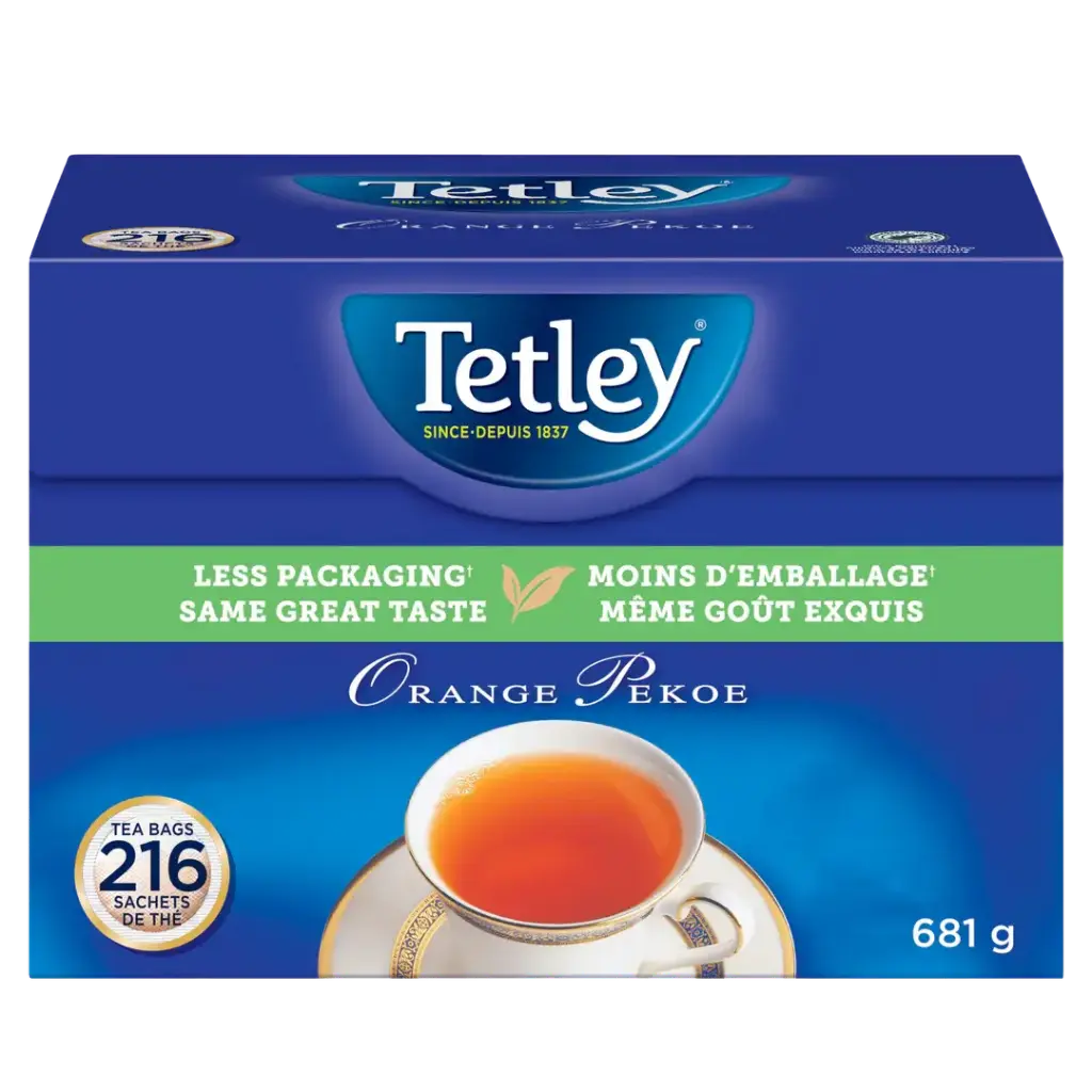 TETLEY ORANGE PEKOE-LESS PACKAGING-300 TEA BAG-945G