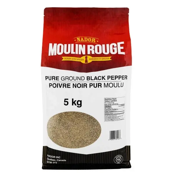 Moulin Rough Pure Ground Black Pepper- 1x5 Kg