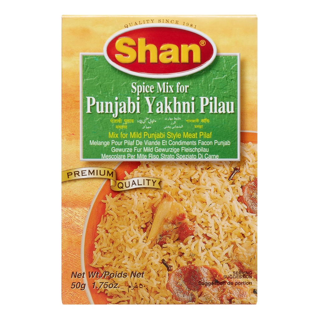 Shan Punjabi Yakhni Pilau Mix 6X50G