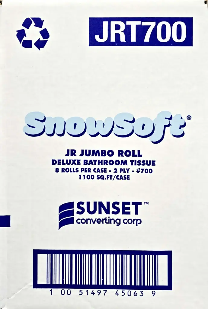 Snowsoft - Bathroom Tissue -JRT 700 - 8 Rolls - Case