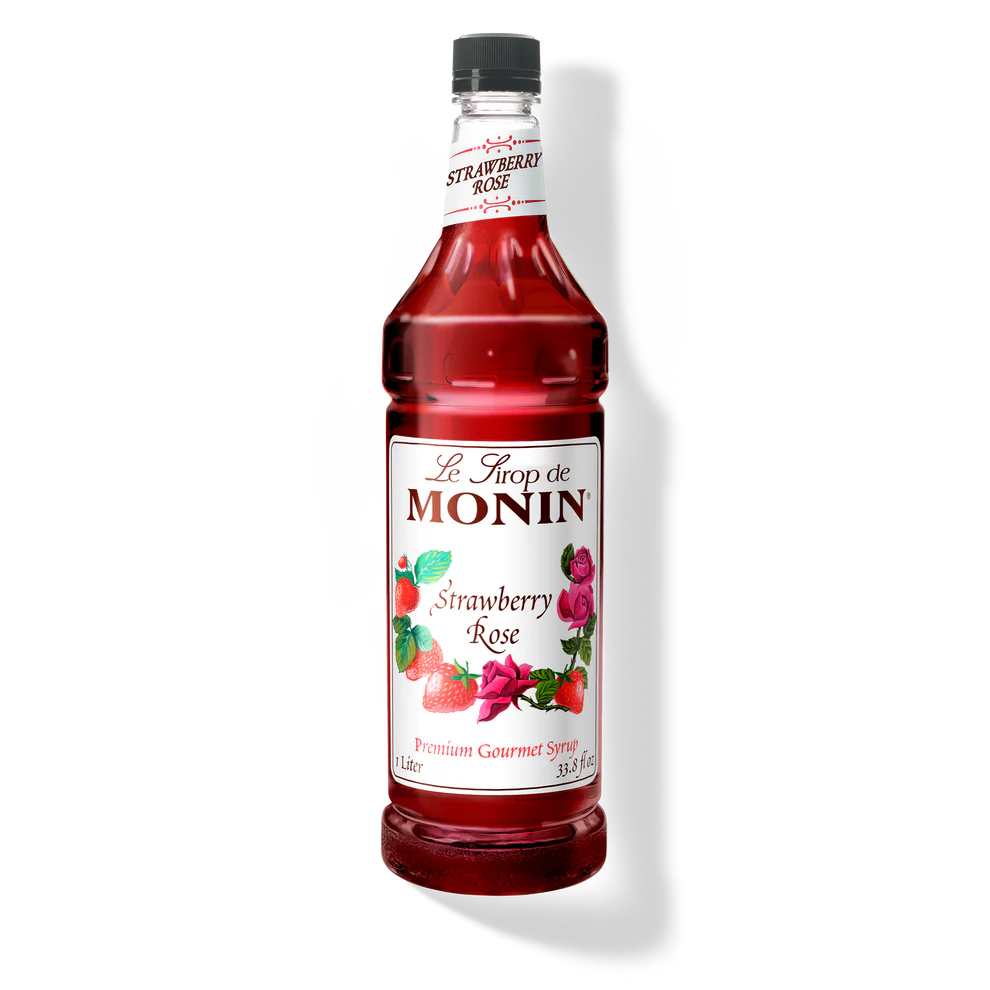 Monin - Strawberry Rose Syrup - 4x1L - Case