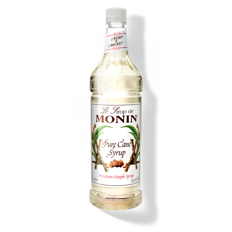 Monin Pure Cane Syrup - 4 x 1L