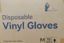 Disposable Vinyl Gloves -100x10- MED