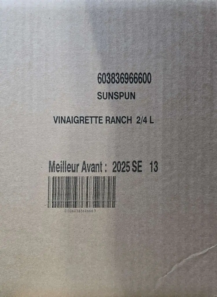 Sunspun Vinaigrette Ranch - 1 x 2-4L