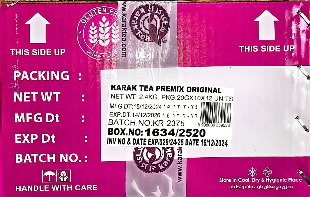 Karak Tea - Orignal Premix - 10x12x20g - Pack