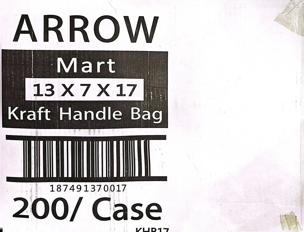 Arrow Kraft Handle Bag-17x7x17