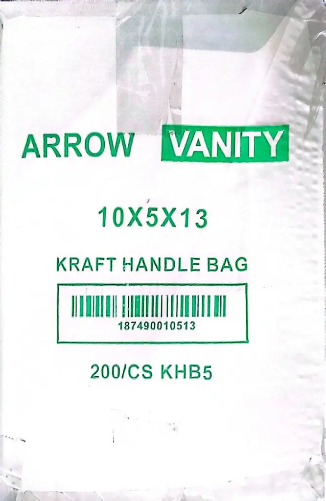 Arrow Kraft Handle Bag-10x5x13-1x200PC