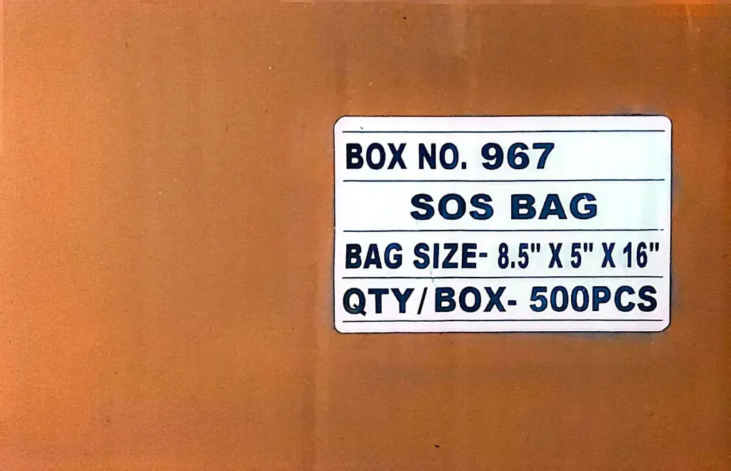 SOS Bag 967-8.5x5x16-1x500PC