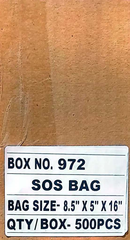 SOS Bag 972-8.5x5x16-1x500PC