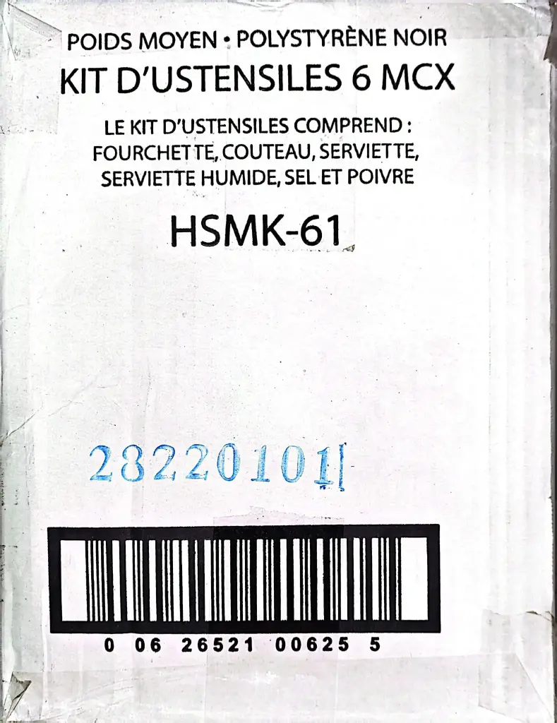 HSMK 61-Cutlery Kit-2oz-1x250 PC