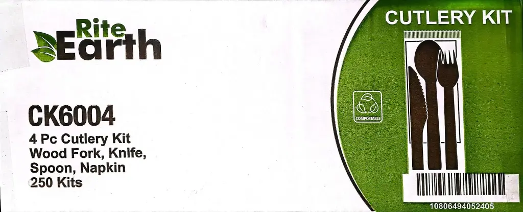 Rite Earth Ck6004-4 Pc Cutlery Kit-1x250 PC