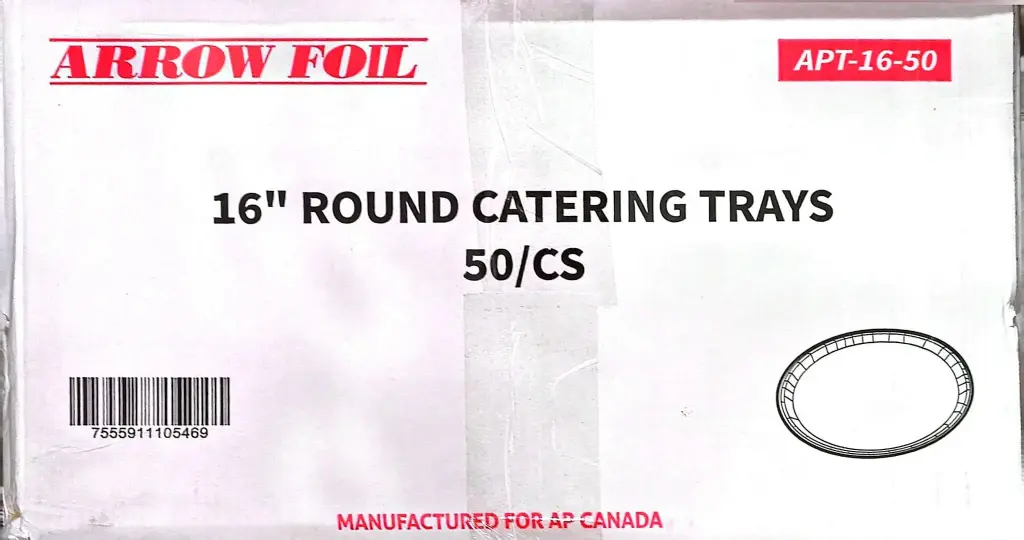 Arrow 16" Round Catering Trays-1x50PC