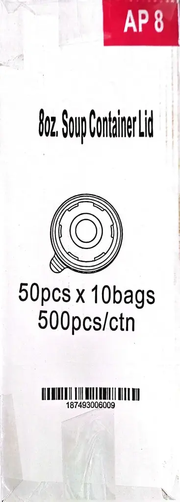 Arrow AP 8-Soup Container Lid 8oz-1x500 PC