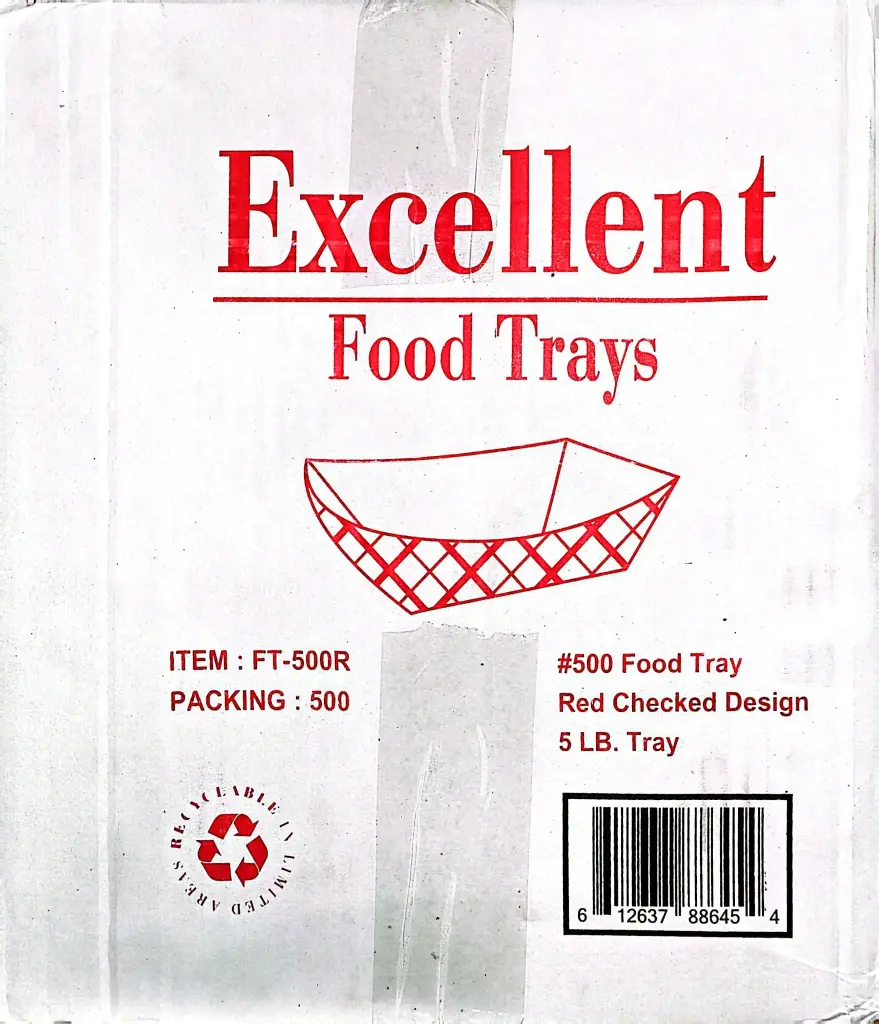 Excellent - 5lb Food Trays - 500pcs - Case