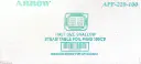 HSS100 - Arrow APF-220-100 -Half Size Shallow-Steam Table Foil Pan-1x100 PC